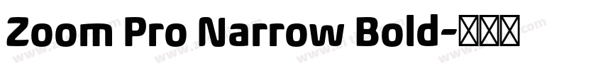 Zoom Pro Narrow Bold字体转换